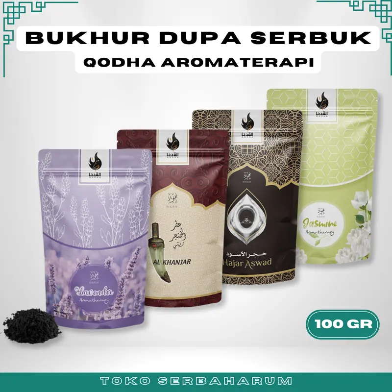 Bukhur Dupa Serbuk QODHA Pouch 100 Gram 100gr Pewangi Ruangan Aromaterapi 0