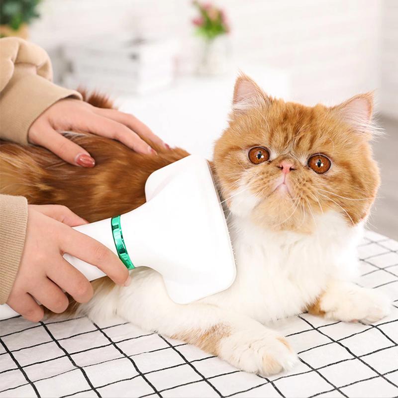 Product Introduction of Sisir Pengering Bulu Hewan Anjing Kucing 2 in 1 Pet Grooming Brush Dryer Dog Cat Multifunction 2in1 Electric Pet Grooming Dryer Pet Hair Dryer sisir hewan Dog Cat comb Praktis 8