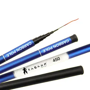 Joran Tegek Kagawa Biru Putih Seri Carbon Pole Ukuran Lengkap 270 360 450 540 630