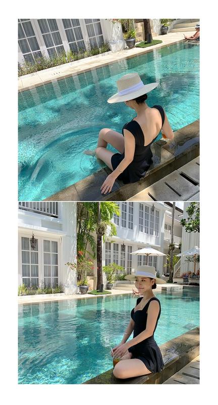 Product Introduction of Korean Style One Piece Swimwear Women Swimdress Push Up Swimsuit High Quality Bathing Suit sexy Monokini Beachwear 4