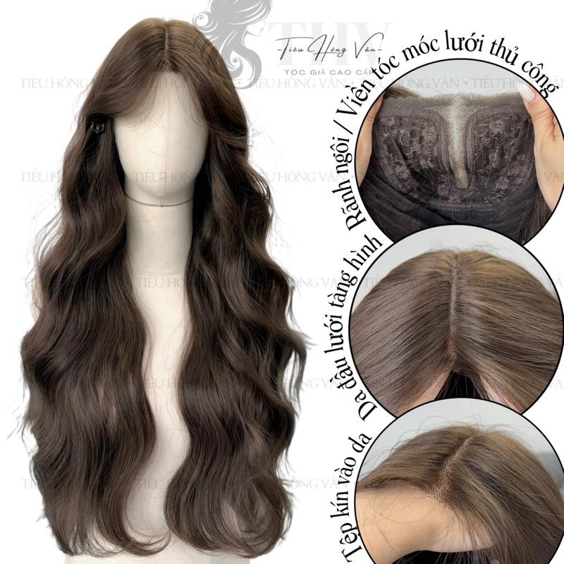 [ST-04] TÓC SIÊU DA ĐẦU LƯỚI T - SÓNG XÙ 2 MÁI BAY (70cm)