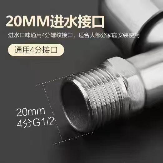 Product Introduction of 304 Stainless Steel Faucet for Washing Machine, Dual-Use One Inlet Two Outlet Faucet, 1/2 Inch Household Tap Water Switch 4