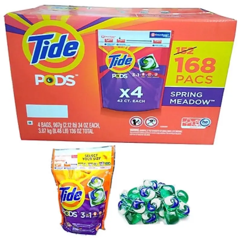 Viên giặt-xả TIDE PODS MỸ 3 trong 1 bịch 39/ 42 viên