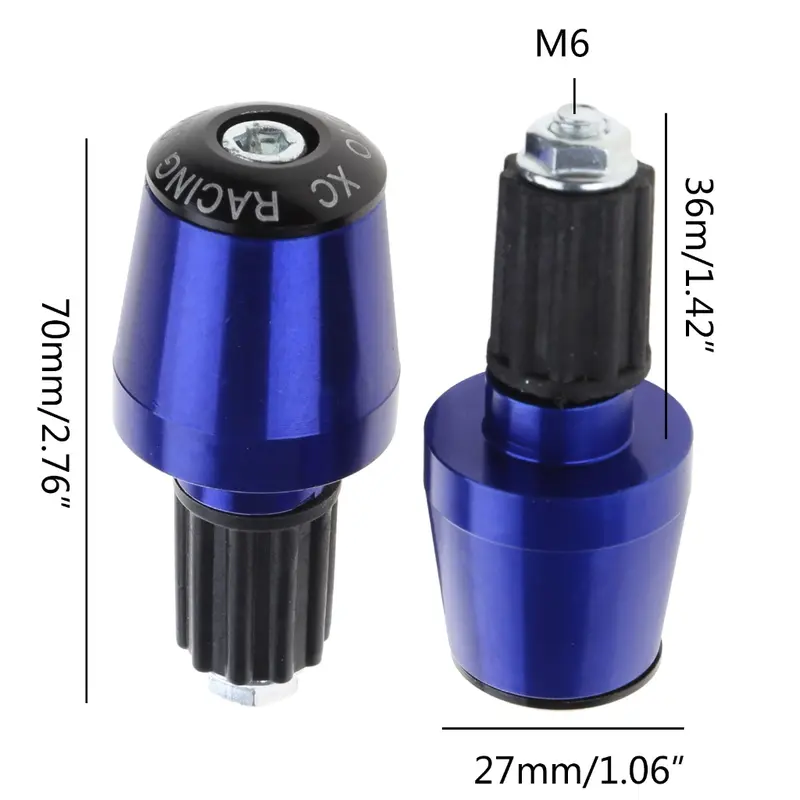 Mũ đuôi xe máy, 2 cái, Thông Dụng, Trọng lượng kết thúc tay lái, 7 / 8 "(22mm) 2
