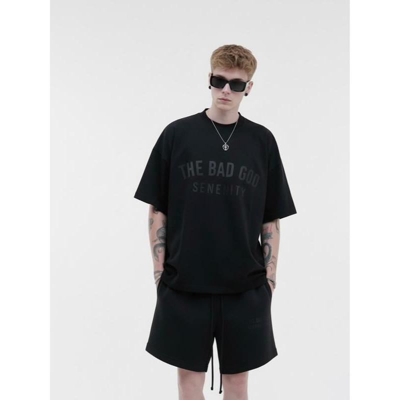 Set Bộ Nam Nữ Bold Short Áo Cotton & Quần Nỉ Bông Unisex Freesize Thoải Mái -…