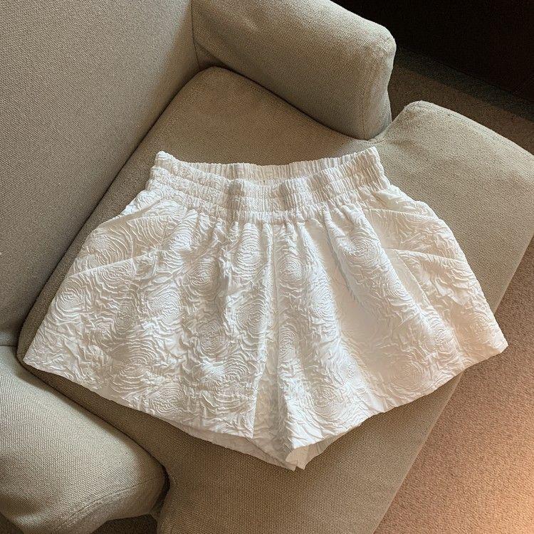 Product Introduction of Quần Thường Ngày Cho Nữ, Bộ Sưu Tập Mùa Xuân Và Mùa Thu, Thiết Kế Đẹp, Quần Đùi Xếp Ly Độc Đáo Quần Ống Rộng Cạp Cao Dáng Rộng Vừa Vặn, Mỏng, Thích Hợp Cho Mùa Hè 5