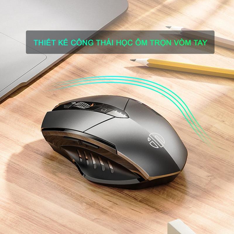 Chuột gaming không dây sạc pin SIDOTECH INPHIC PM6 độ nhạy dpi 1600 cho game thủ chơi game chuyên nghiệp kết nối Wireless 2.4G | BigBuy360 - bigbuy360.vn