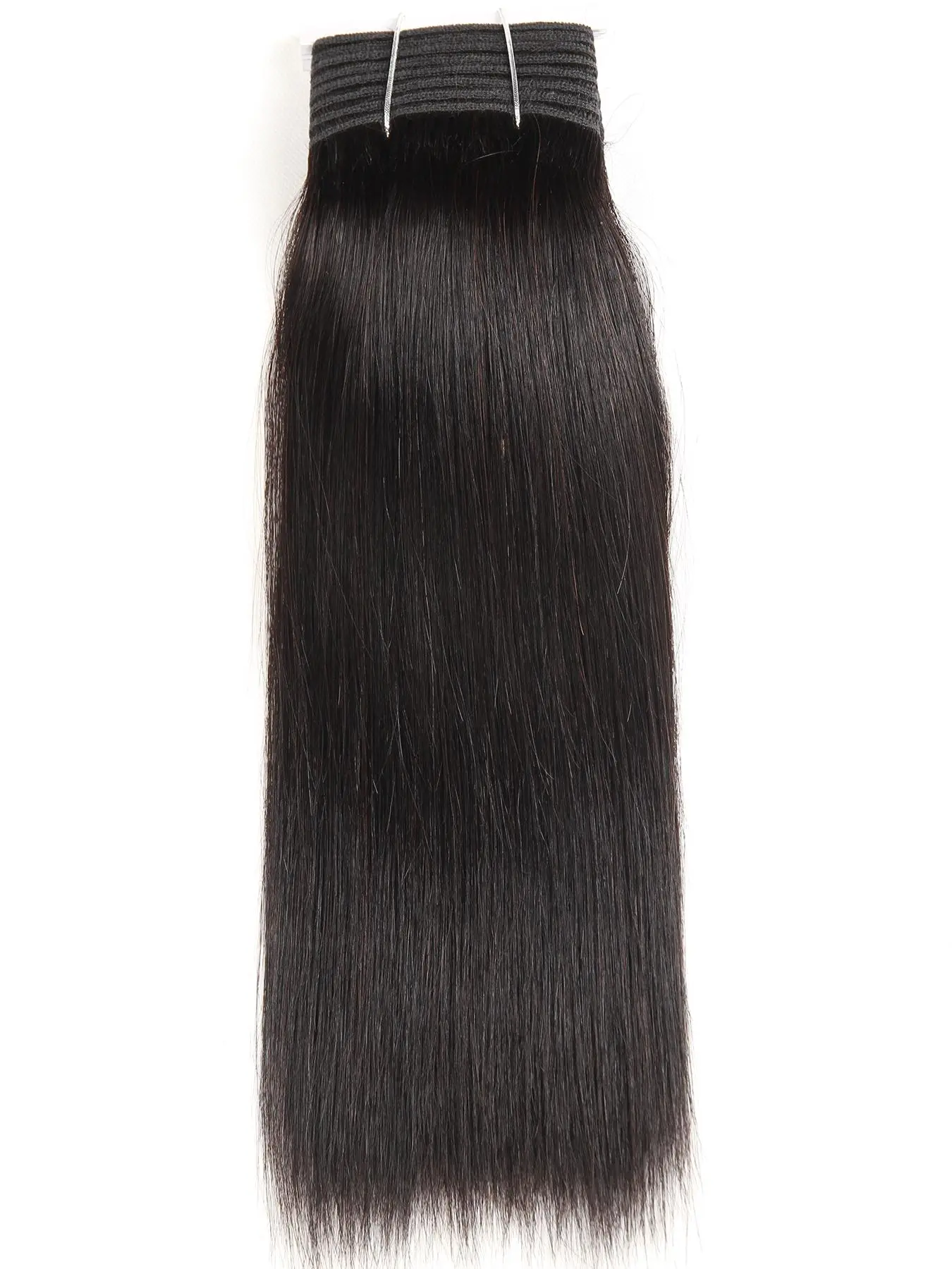 12 Inch Black Straight Human Hair Bundles, Unprocessed Straight Human Hair Extensions, Natural Black Thick Ends Hair Bundles, Virgin Hair Extensions for Women