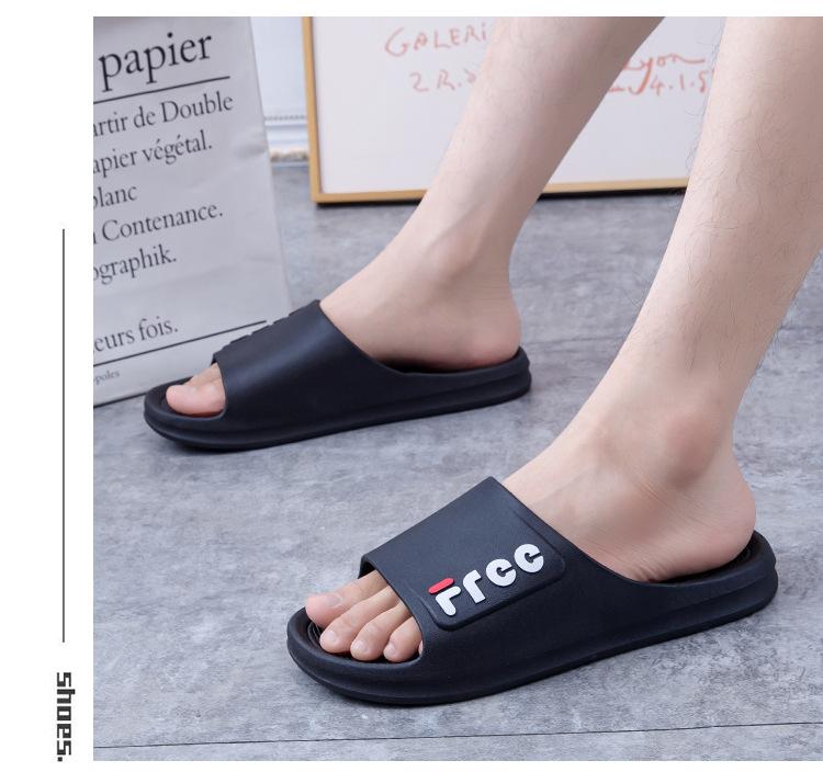 Product Introduction of 2025 New Home Casual and Comfortable Simple Daily Statement Slippers Four Seasons Universal Trendy Men and Women PVC Plastic Slippers 10