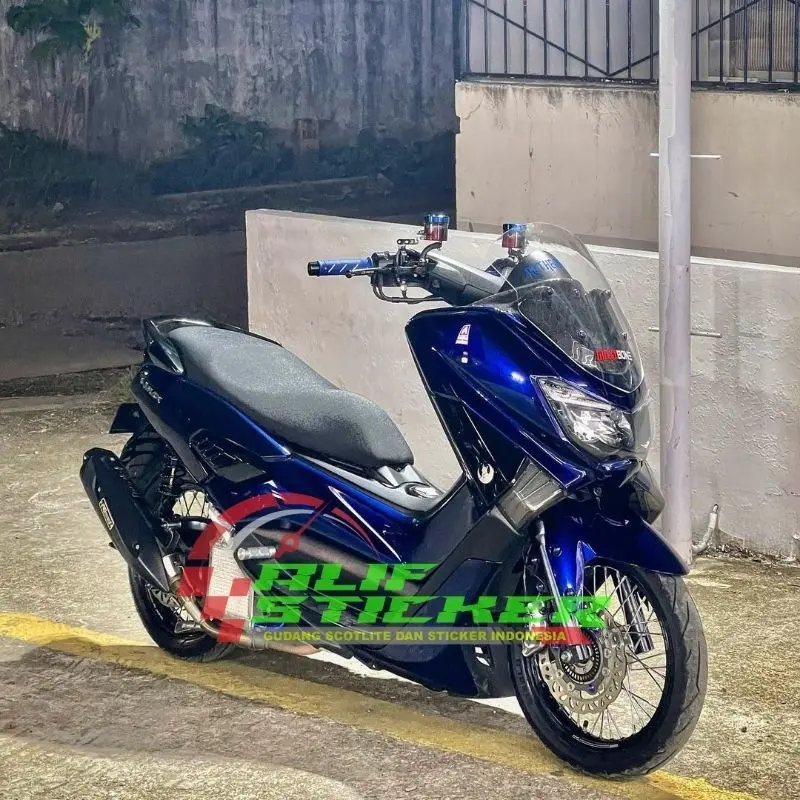 Stiker Skotlet Moonlight Blue Hitam Lembayung Biru Scotlite Motor Lembayung Moonlight Blue Seri Pet Sticker Black Magic Candy Sekotlet Hitam Lembayung Lis Variasi Motor 5