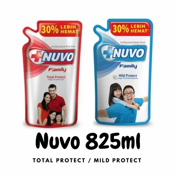 Nuvo Bodywash Sabun Pouch 825 Ml