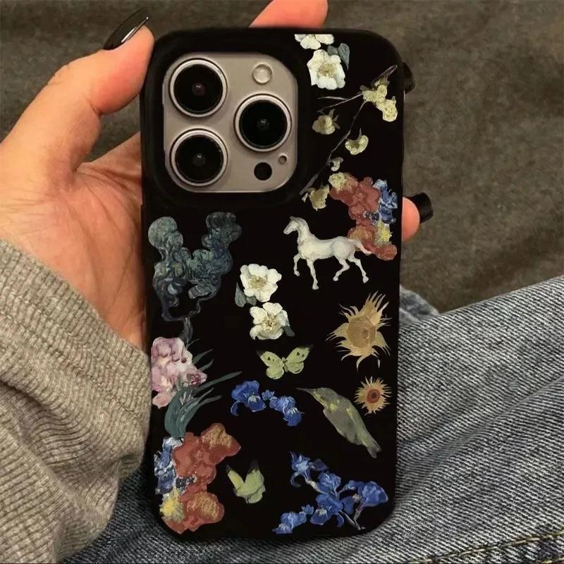 Tranh sơn dầu châu Âu và Mỹ rất phù hợp với iPhone17, 16 trường hợp điện thoại