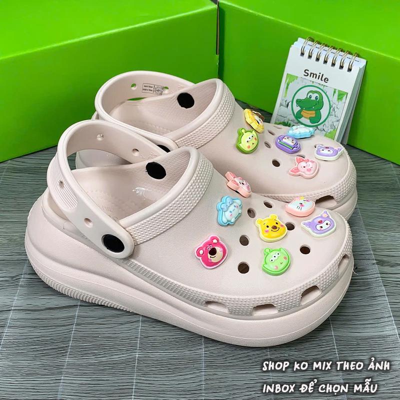 Dép Sục Classic Crush cao 5,2 cm tặng 12 charm 3d gắn dép siêu xinh 4