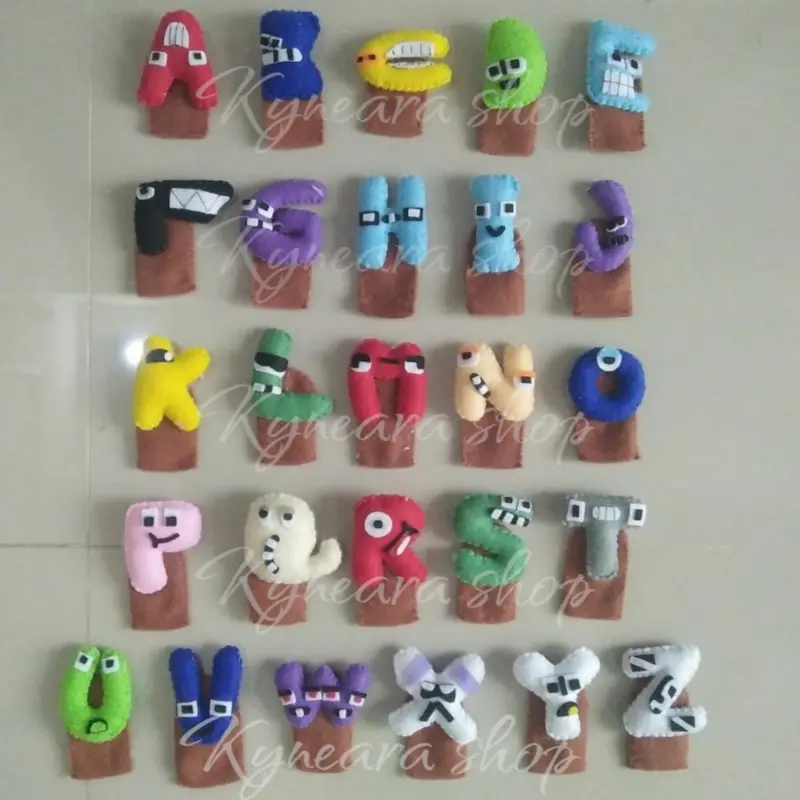 mainan edukasi boneka jari alfabet lore 26 huruf Pendidikan Cowok Cewek 1