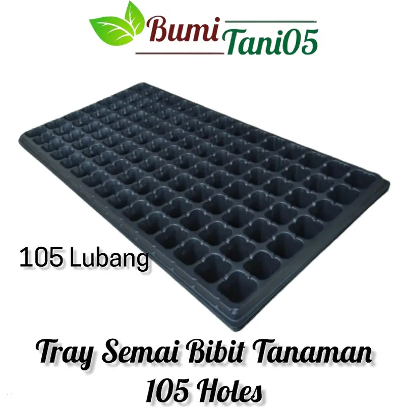Pot Tray Semai/Seedling Tray Bibit Tanaman 50 72 105 128 200 Lubang Tanam 2