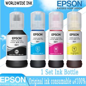 EPSON หมึกเติมแท้ 100% EPSON-001 BK/C/M/Y สำหรับ L4150/L4160/L6160/L6170/L6190 ขนาด 127ml & 70ml สำหรับงานพิมพ์คุณภาพสูง