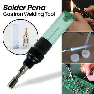 JHHTDZ Solder Pena Gas Iron Welding Tool 3 in 1 1300C - HT-F01 - Black tanpa garansi blue service hp