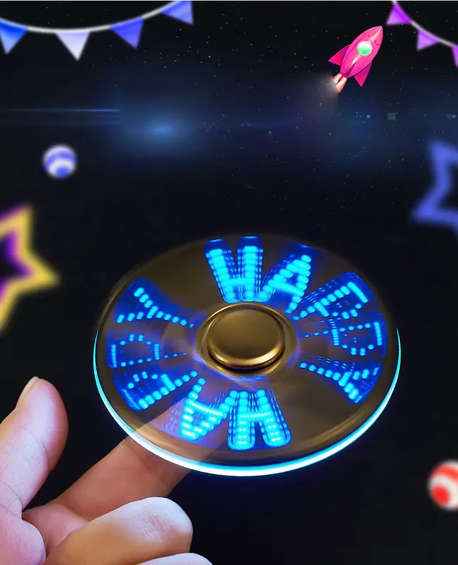 Con Quay Đồ Chơi Spinner Có Đèn Led 12 hiệu ứng độc lạ Toy vô cực prominence 1
