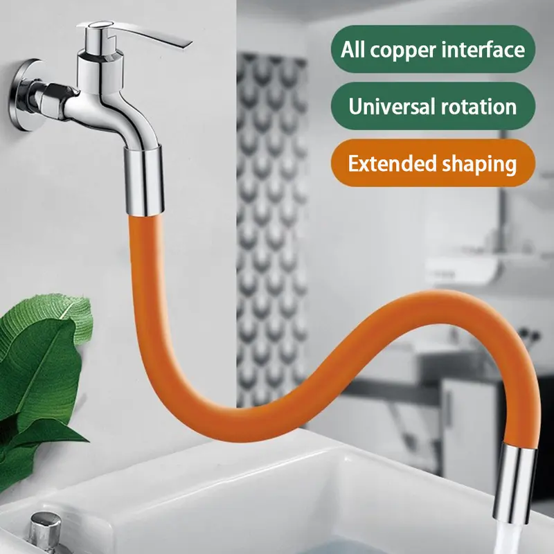 Bộ Mở Rộng Vòi Nước, Có Thể Xoay 360 °, Tăng Áp Nhà Bếp, Cho Vòi Nước Nhà Bếp Và Phòng Tắm, Đầu Nối Ren Đực, Chống Bắn Nước 1