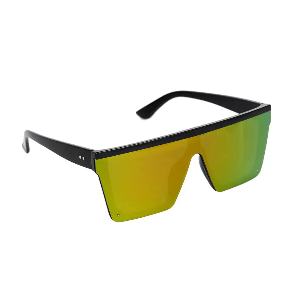 Cermin mata hitam retro untuk memandu, fesyen, bingkai besar, satu bahagian, untuk wanita, Foto jalanan Eyewear Sunglasses