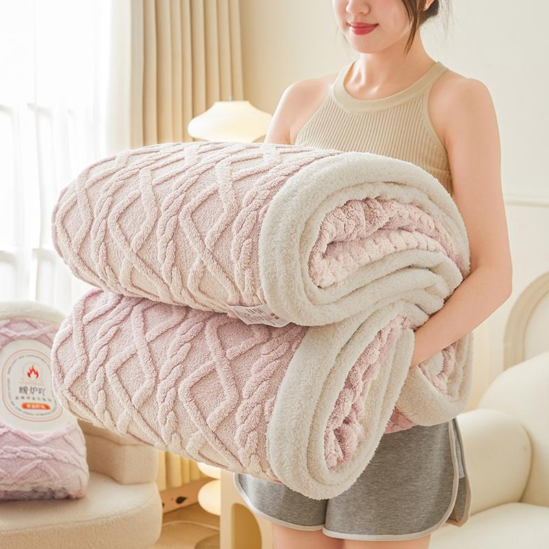 Product Introduction of Solid Color Blanket, Soft Comfortable Throw Blanket, Warm Napping Blanket for Home Office Travel, Bedroom Accessories 8