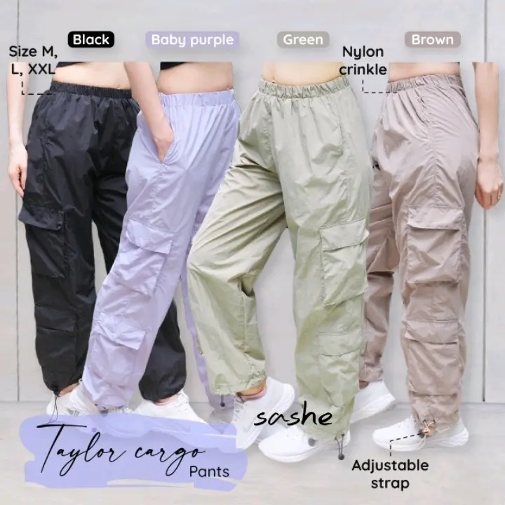 Taylor Cargo Olahraga Wanita Senam Jogger Outdoor Indoor 0
