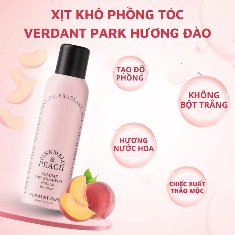 [TẶNG QUÀ] VERDANT PARK Xịt khô phồng tóc, dầu gội khô hoa quả thiên nhiên | COSKIN Nữ Women 3