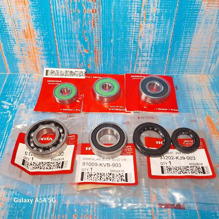 Jual Paketan 5 jenis bearing lahar rasio gardan set komplit plus seal ...