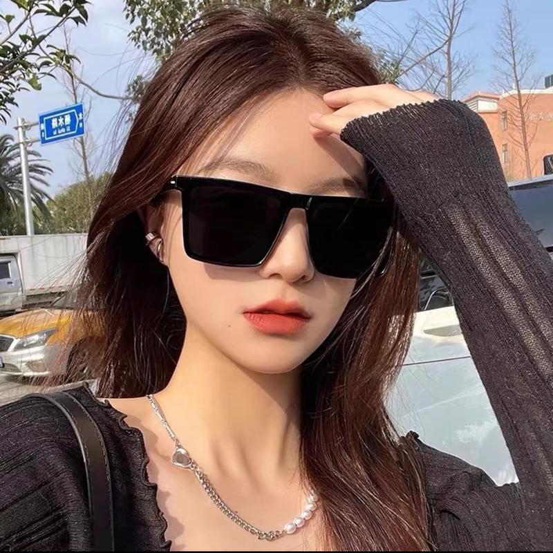 Kính Râm Nam Nữ Thời Trang 2025 Chống Tia UV400 - Gọng Acetate, Mắt Kính Men, Women - Mắt Kính V7, Đen 0