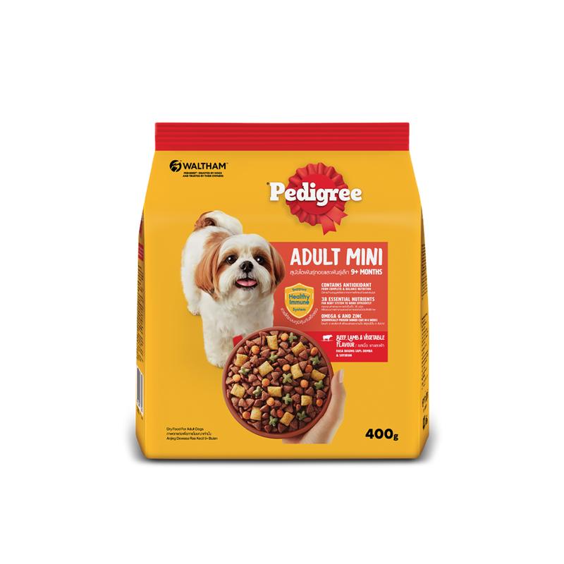 Thức ăn cho chó Mini dạng hạt Pedigree túi 400g (1 túi)