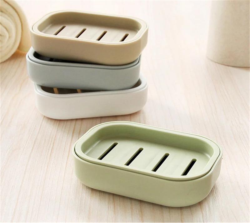 Product Introduction of New Bathroom Dish Plate Case Home Shower Travel Hiking Holder Container Soap Box Plastic Soap Box Dispenser Soap Rack Light 8