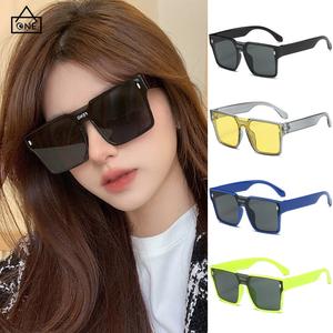 แว่นกันแดดชิ้นเดียว สำหรับผู้ชายและผู้หญิง ดีไซน์อินเทรนด์ กรอบใหญ่ กันลม [Bailliff]