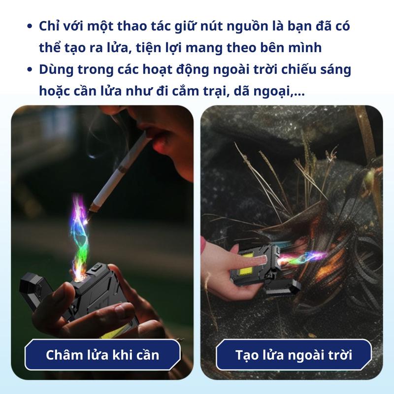 Đèn pin led cob mini X7 đa chức năng 3 chế độ ánh sáng bỏ túi tiện dụng mang theo du lịch dã ngoại, chiếu sáng trong gia đình 6