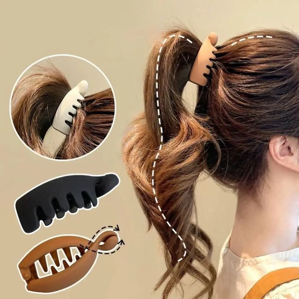 Phụ Kiện Tóc, Kẹp Tóc Hình Quả Chuối Hàn Quốc, Thiết Kế Đơn Giản, Thời Trang, Kẹp Tóc Càng Cua Xoắn, Dây Buộc Tóc Đuôi Ngựa Dành Cho Phụ Nữ Và Trẻ Em Gái