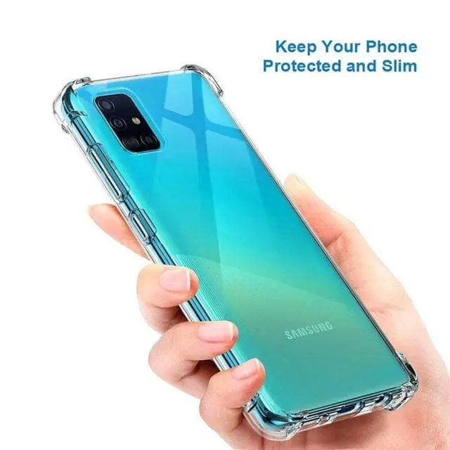 ANTI CRACK SAMSUNG A71 l A51 l A31 SOFTCASE BENING TRANPARANT  FULL SOFT Plastik TPU 0