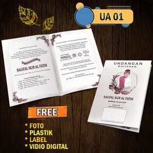 (harga per 100 pcs) undangan khitan, undangan sunat, undangan autentic, undangan murah