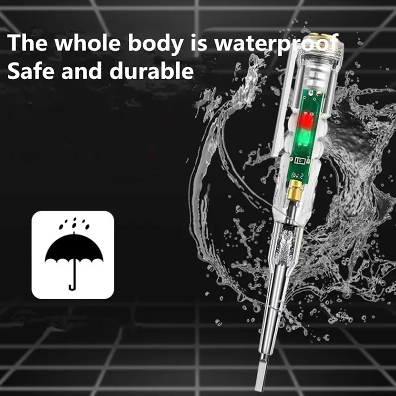 Thử nghiệm điện áp thông minh Pen AC Thử nghiệm cảm ứng không tiếp xúc Bút chì máy dò năng lượng điện Voltmeter, chỉ số tua vít điện 5