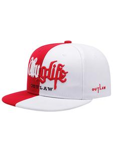 2025 Moda Personalidad Tendencia Nueva Gorra con visera plana Bloque de color Vida de Saqueos Bordado Hombres Gorra de Calle para Exteriores Mujeres Uso Diario Festival Fiesta Sombrero de Béisbol Decorativo