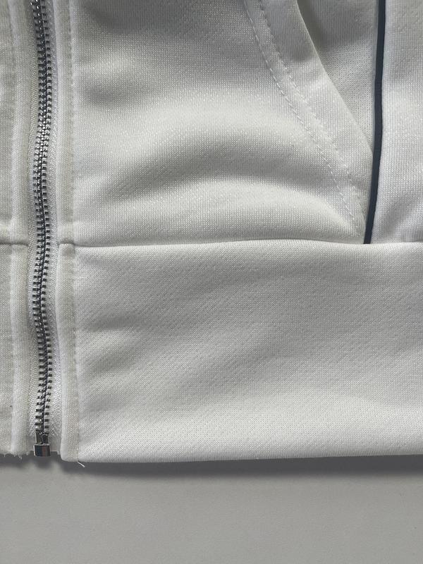 Women Hoodie Set, Women Long Sleeve Cropped Sweatshirt & Pants Two Piece Set for Winter Clothes 5