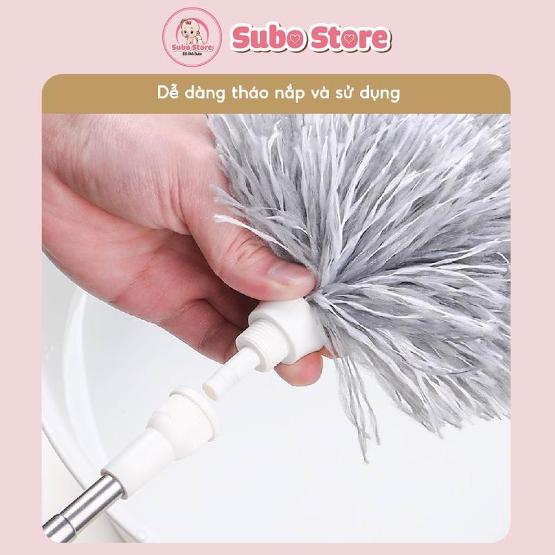 Chổi quét trần rút gọn lau bụi đa năng - Chổi quét bụi đa năng cán rút xoay 360 độ, gấp gọn 5
