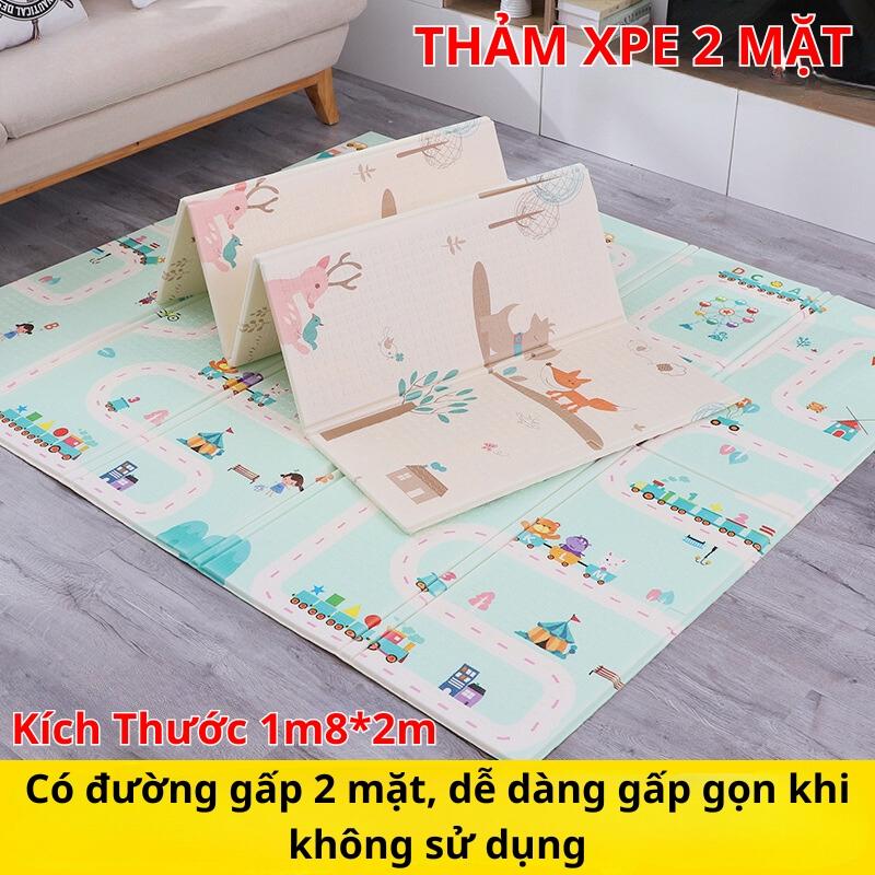 [DEAR HỜI] Thảm Xốp Gấp , Thảm Xốp Trải Sàn 2 Mặt Chống Trơn, Chống Thấm Gấp Gọn, Dùng Cho Bé Nhiều Màu Sắc Kích Thước Đồ Chơi