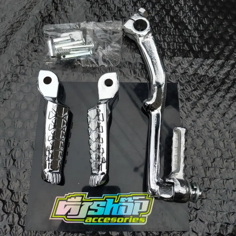 paket chrome honda matic engkol, step, paha rem honda yamaha matic mio sporty/smile beat scoopy genio vario Motorcycle Kendaraan 2