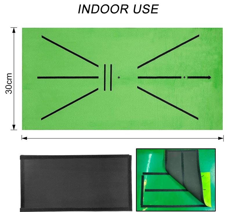 Product Introduction of Golf Training Mat Swing Track Practice Marking Pad Detection Batting Ball Trace Directional Mat 30X60CM Golf Swing Practice Mats 30