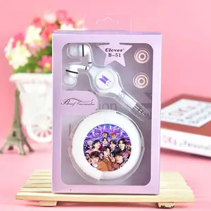 Earphone Roll KPOP BTS NCT Treasure Blackpink EXO Seventeen IVE NewJeans Astro Ateez Straykids The Boyz Headset Headphone Handsfree Lucu Cute