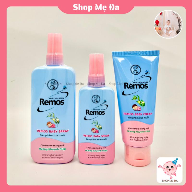Kem Xịt Chống Muỗi Đốt Remos cho Bé từ 6 tháng tuổi Rohto Mentholatum Hương Khuynh Diệp