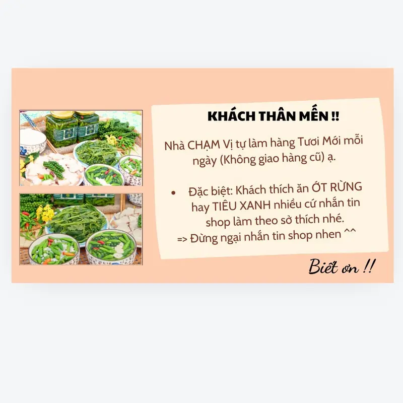 Combo 2hũ (mỗi hũ 500ml ): Ớt rừng (thêm ít tiêu xanh) ngâm mắm/giấm/muối nhà Chạm Vị Tây Nguyên. Siêu thơm,giòn,cay. 8