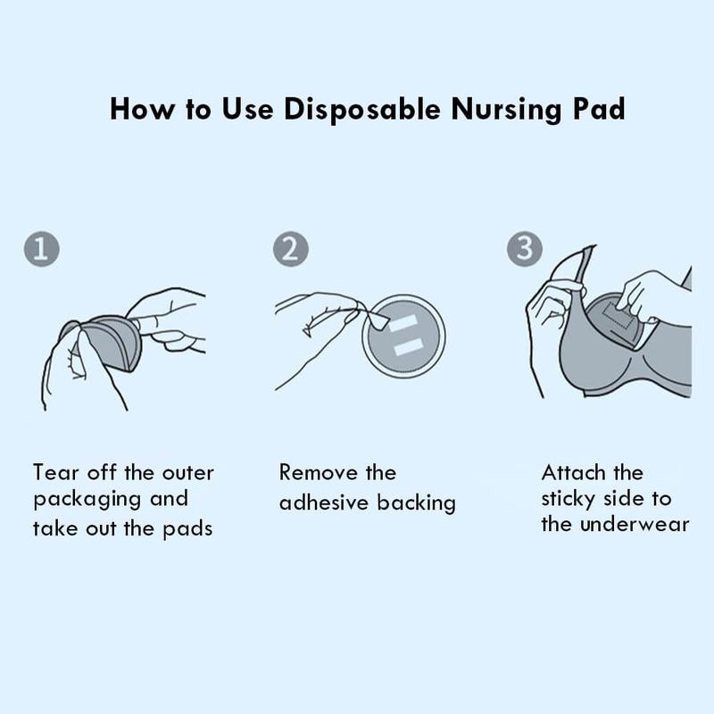 Product Introduction of Disposable Breast Pads, 100pcs/set Soft & Breathable Breast Pads, Breastfeeding Essentials for Moms, Nursing Pads for Women 8