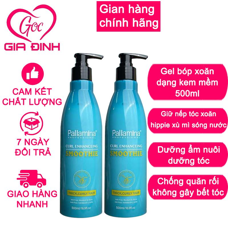 Gel mềm giữ nếp tóc gel bóp xoăn tạo kiểu hippie xoăn xù mì xoăn lơi Pallamina Nữ Women