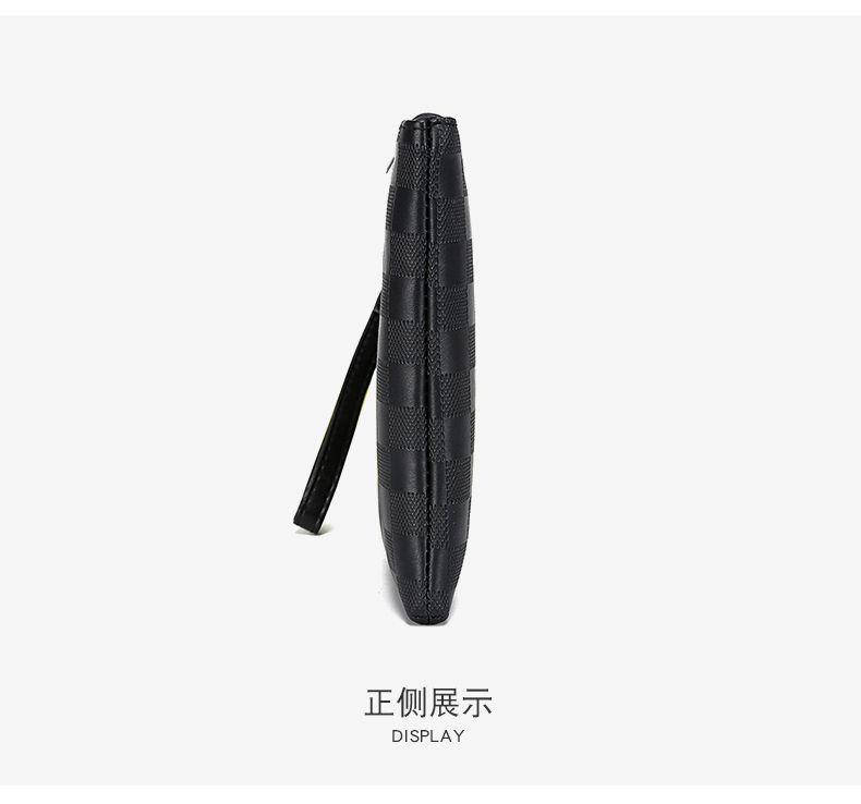 Product Introduction of New Men's Clutch Bag High-end Business Gift Handbag Large Capacity Phone Bag Fashion Clip Bag Soft Leather Envelope Bag 7