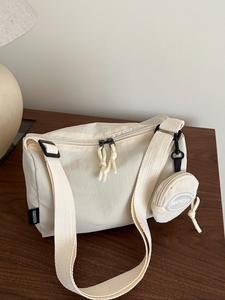 Bolsa cruzada de color sólido para mujer, de gran capacidad, ligera y fácil de llevar, bolsa de hombro casual, moderna, versátil y de alta calidad para el uso diario